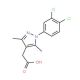 [1-(3,4-dichlorophenyl)-3,5-dimethyl-1H-pyrazol-4-yl]acetic acid - chemical structure image