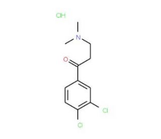 1-(3,4-Dichlorophenyl)-3-dimethylamino-1-propanone HCl (CAS 75144-12-6) - chemical structure image