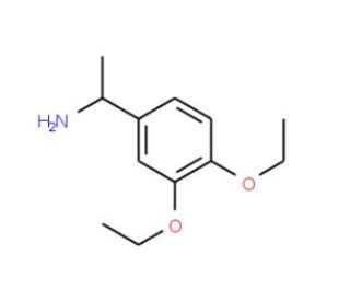 1-(3,4-Diethoxy-phenyl)-ethylamine (CAS 105321-50-4) - chemical structure image