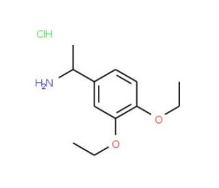 1-(3,4-diethoxyphenyl)ethanamine hydrochloride - chemical structure image
