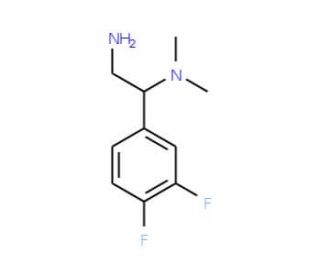1-(3,4-Difluoro-phenyl)-N*1*,N*1*-dimethyl-ethane-1,2-diamine - chemical structure image