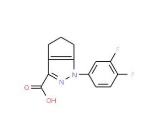 1-(3,4-difluorophenyl)-1H,4H,5H,6H-cyclopenta[c]pyrazole-3-carboxylic acid - chemical structure image