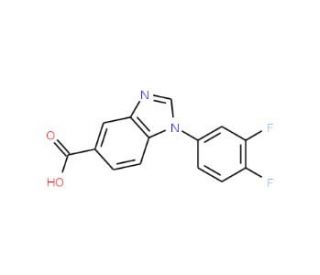 1-(3,4-Difluorophenyl)-1H-benzimidazole-5-carboxylic acid - chemical structure image