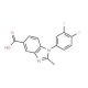 1-(3,4-Difluorophenyl)-2-methyl-1H-benzimidazole-5-carboxylic acid - chemical structure image