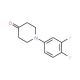 1-(3,4-Difluorophenyl)piperidin-4-one (CAS 885275-07-0) - chemical structure image