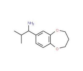 1-(3,4-Dihydro-2H-benzo[b][1,4]dioxepin-7-yl)-2-methyl-propylamine - chemical structure image