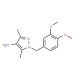 1-(3,4-Dimethoxy-benzyl)-3,5-dimethyl-1H-pyrazol-4-ylamine - chemical structure image