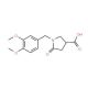 1-(3,4-Dimethoxy-benzyl)-5-oxo-pyrrolidine-3-carboxylic acid - chemical structure image