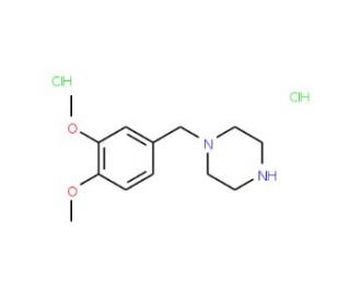 1-(3,4-Dimethoxy-benzyl)-piperazinedihydrochloride - chemical structure image