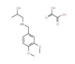 1-(3,4-Dimethoxy-benzylamino)-propan-2-oloxalate - chemical structure image