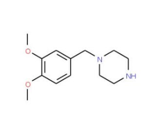 1-(3,4-dimethoxybenzyl)piperazine (CAS 32231-07-5) - chemical structure image