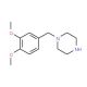 1-(3,4-dimethoxybenzyl)piperazine (CAS 32231-07-5) - chemical structure image