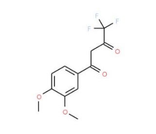 1-(3,4-dimethoxyphenyl)-4,4,4-trifluorobutane-1,3-dione - chemical structure image