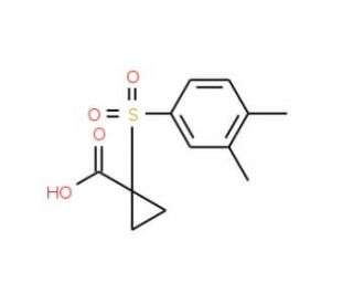 1-(3,4-Dimethyl-benzenesulfonyl)-cyclopropane-carboxylic acid - chemical structure image