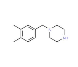1-(3,4-Dimethylbenzyl)piperazine - chemical structure image