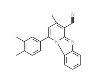 1-(3,4-dimethylphenyl)-3-methylpyrido[1,2-a]benzimidazole-4-carbonitrile - chemical structure image