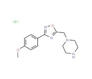 1-{[3-(4-methoxyphenyl)-1,2,4-oxadiazol-5-yl]methyl}piperazine hydrochloride - chemical structure image