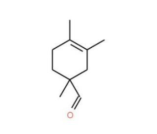 1,3,4-Trimethyl-3-cyclohexen-1-carboxaldehyde (CAS 40702-26-9) - chemical structure image