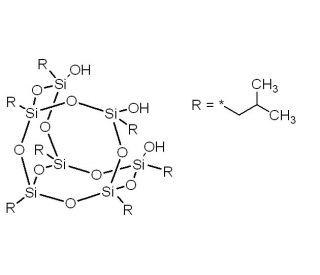 1,3,5,7,9,11,14-Heptaisobutyltricyclo[7.3.3.15,11]heptasiloxane-endo-3,7,14-triol (CAS 307531-92-6) - chemical structure imag