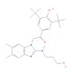 1-[3,5-Bis(1,1-dimethylethyl)-4-hydroxyphenyl]-2-[2-[(3-hydroxypropyl)amino]-5,6-dimethyl-1H-benzimidazol-1-yl]-ethanone (CAS