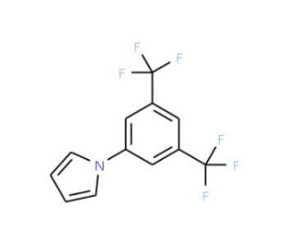 1-[3,5-Bis(trifluoromethyl)phenyl]-1H-pyrrole (CAS 175136-60-4) - chemical structure image