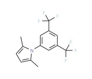 1-[3,5-Bis(trifluoromethyl)phenyl]-2,5-dimethylpyrrole (CAS 175205-51-3) - chemical structure image