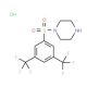 1-{[3,5-bis(trifluoromethyl)phenyl]sulfonyl}piperazine hydrochloride (CAS 97630-12-1) - chemical structure image