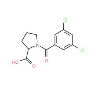 1-(3,5-dichlorobenzoyl)pyrrolidine-2-carboxylic acid - chemical structure image