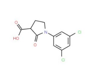 1-(3,5-dichlorophenyl)-2-oxopyrrolidine-3-carboxylic acid - chemical structure image