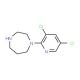 1-(3,5-dichloropyridin-2-yl)-1,4-diazepane - chemical structure image