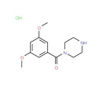 1-(3,5-dimethoxybenzoyl)piperazine hydrochloride - chemical structure image
