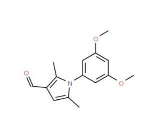 1-(3,5-dimethoxyphenyl)-2,5-dimethyl-1H-pyrrole-3-carbaldehyde - chemical structure image