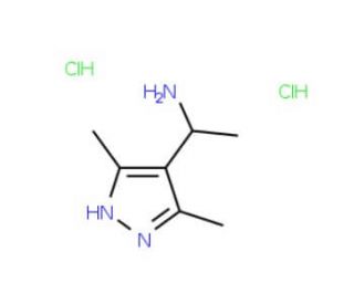 [1-(3,5-Dimethyl-1H-pyrazol-4-yl)ethyl]aminedihydrochloride - chemical structure image