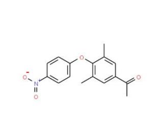 1-[3,5-dimethyl-4-(4-nitrophenoxy)phenyl]ethanone - chemical structure image