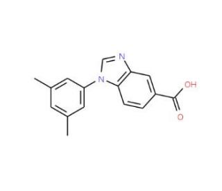 1-(3,5-Dimethylphenyl)-1H-benzimidazole-5-carboxylic acid - chemical structure image