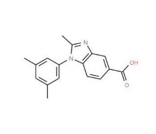 1-(3,5-Dimethylphenyl)-2-methyl-1H-benzimidazole-5-carboxylic acid - chemical structure image