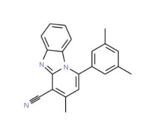 1-(3,5-dimethylphenyl)-3-methylpyrido[1,2-a]benzimidazole-4-carbonitrile - chemical structure image
