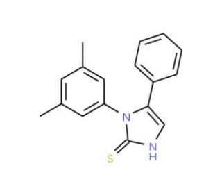 1-(3,5-dimethylphenyl)-5-phenyl-1H-imidazole-2-thiol - chemical structure image