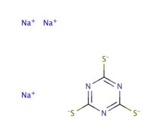 1,3,5-Triazine-2,4,6-trithiol trisodium salt solution (CAS 17766-26-6) - chemical structure image