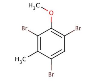 1,3,5-Tribromo-2-methoxy-4-methylbenzene (CAS 41424-36-6) - chemical structure image