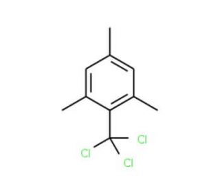 1,3,5-trimethyl-2-(trichloromethyl)benzene (CAS 707-74-4) - chemical structure image