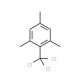 1,3,5-trimethyl-2-(trichloromethyl)benzene (CAS 707-74-4) - chemical structure image