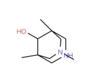1,3,5-Trimethyl-3,7-diaza-bicyclo[3.3.1]-nonan-9-ol (CAS 169177-17-7) - chemical structure image