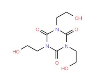 1,3,5-Tris(2-hydroxyethyl)cyanuric acid (CAS 839-90-7) - chemical structure image
