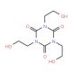 1,3,5-Tris(2-hydroxyethyl)cyanuric acid (CAS 839-90-7) - chemical structure image