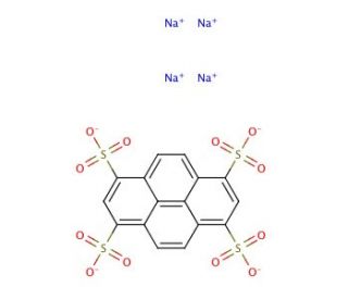 1,3,6,8-Pyrenetetrasulfonic acid tetrasodium salt (CAS 59572-10-0) - chemical structure image