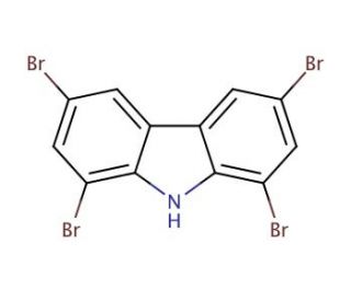 1,3,6,8-Tetrabromocarbazole - chemical structure image