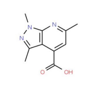 1,3,6-Trimethyl-1H-pyrazolo[3,4-b]pyridine-4-carboxylic acid - chemical structure image