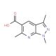 1,3,6-trimethyl-1H-pyrazolo[3,4-b]pyridine-5-carboxylic acid - chemical structure image
