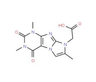 (1,3,7-Trimethyl-2,4-dioxo-1,2,3,4-tetrahydro-imidazo[2,1-f]purin-8-yl)-acetic acid - chemical structure image
